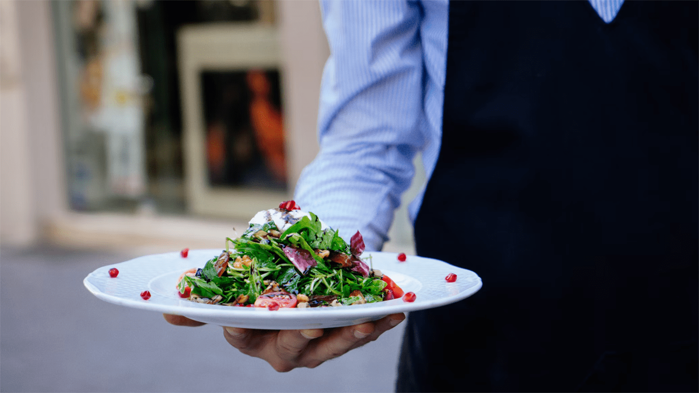 A meal presented on a plate